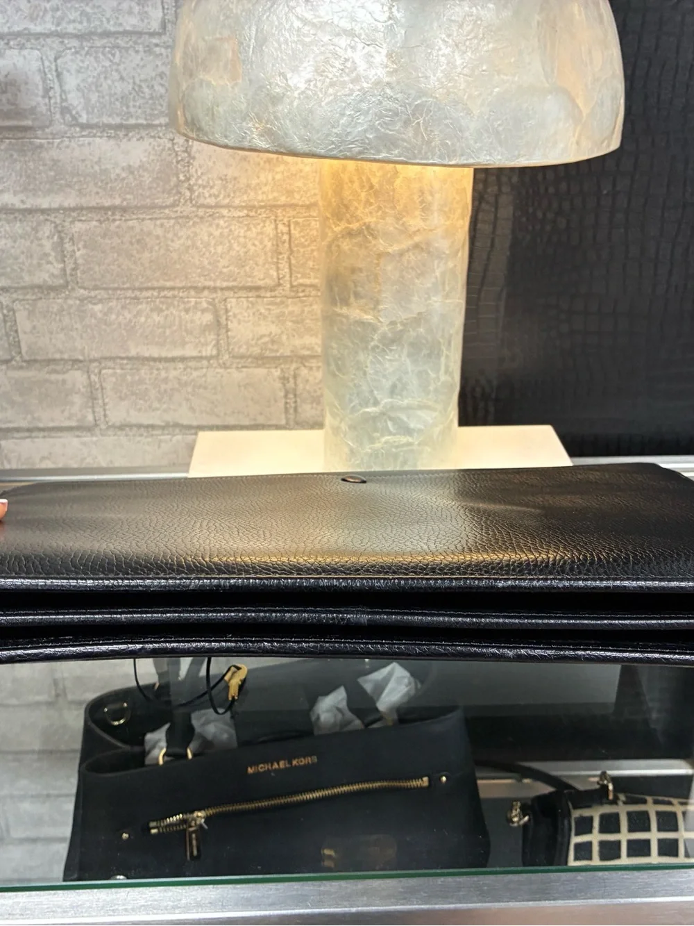Versace Black Leather Briefcase